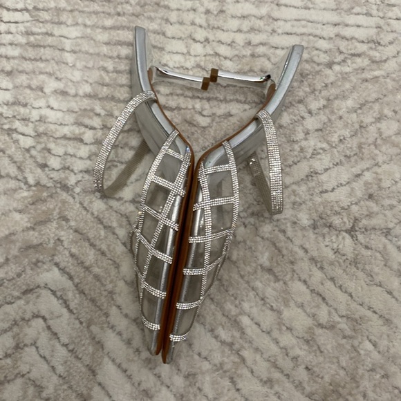 ZARA RHINESTONE VINYL MULES Size 38 - Picture 9 of 11